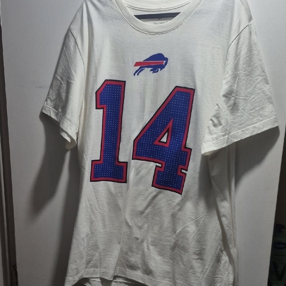 White Graphic T-Shirt with Number 14
